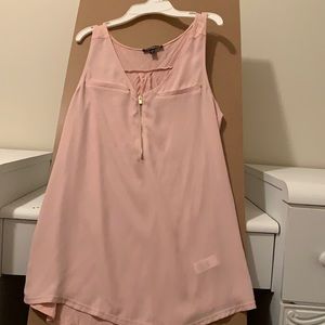 Nude pink sleeveless top